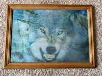 Картина с волками переливаются