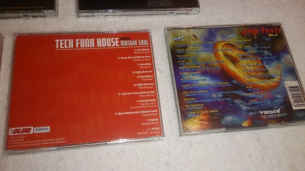 techno e house (música discoteca) vários cds