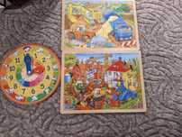 Puzzle drewniane maszyny budowa Smyk
