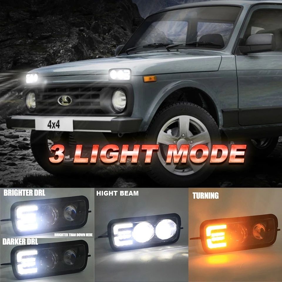 Підфарники (надфарники) ВАЗ Нива 2121-213,214,2131 Urban Bronto 4×4