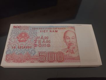 Vietnam 500 Dong 1998r paczka bankowa 100szt