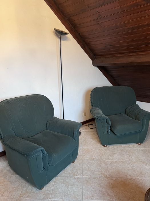 Conjunto 3 sofas com funda removivel