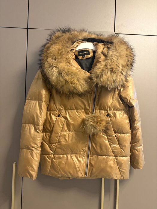 Kurtka Liza Bruce puchowa naturalny jenot 36