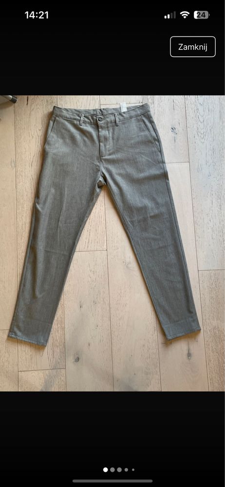 Spodnie materiałowe, eleganckie / ZARA / 42