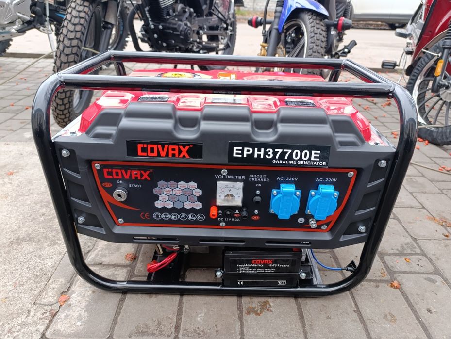 Генератор зі стартером+газ 3квт мідь.