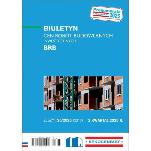 Biuletyn cen robót budowlano - inwestycyjnych Sekocenbud BRB 2 kw 2025