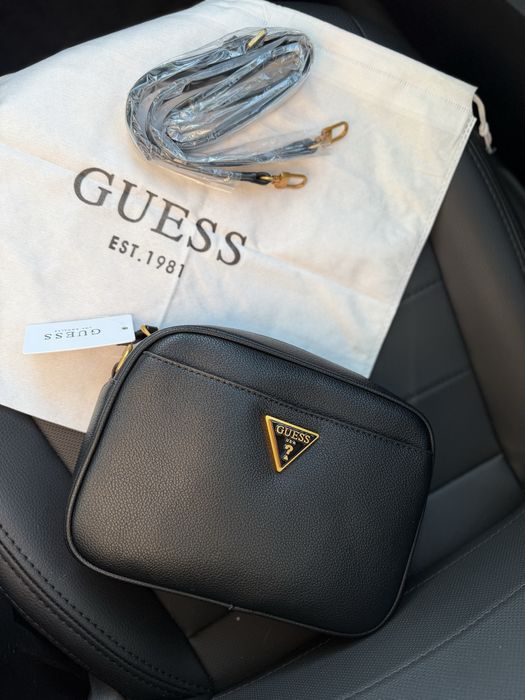 Сумка Guess жіноча мʼяка плотна крос боді безкаркасна