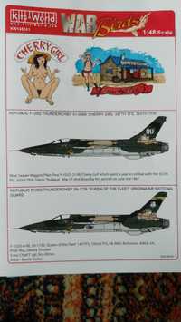 Kits world Kalkomanie dla F-105 w skali 1:48