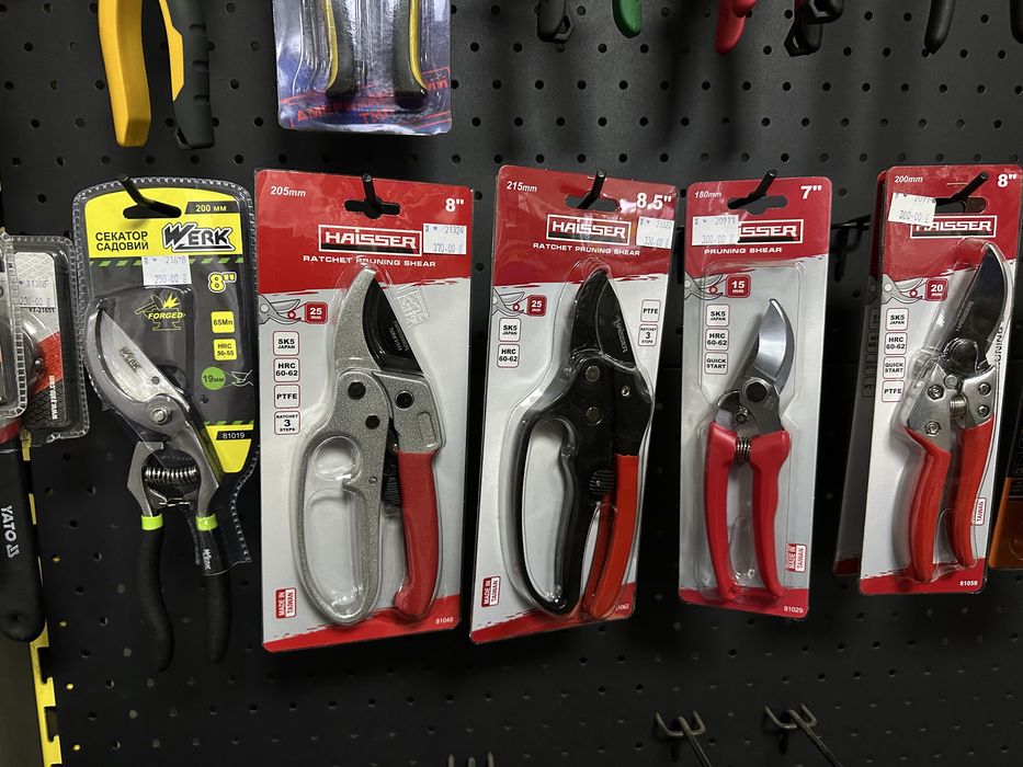 Секатор / Сікатор для садових робіт - різні конфігураціі в наявності