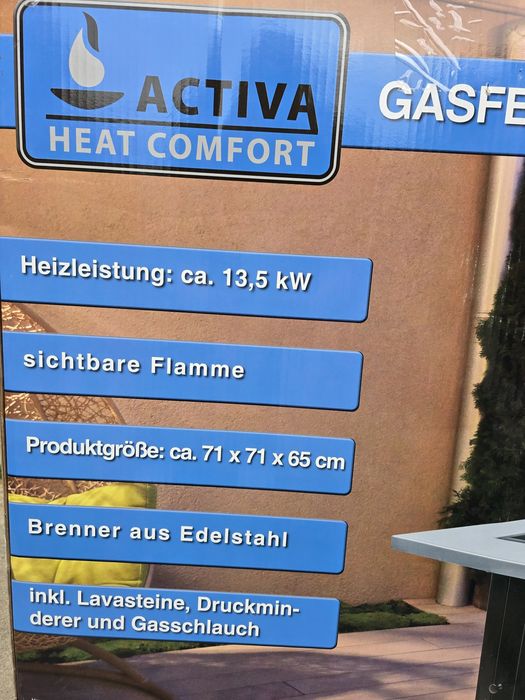 Ogrzewacz tarasowy , palenisko