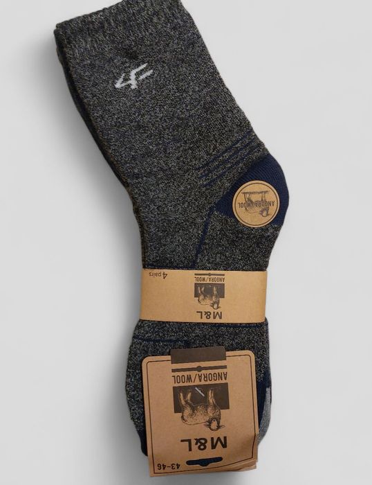 Skarpety męskie wełniane 100% 4 pary 30 zł