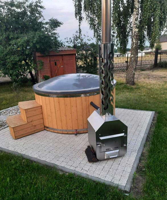 KOMPLETNA Balia ogrodowa Gorąca beczka Jacuzzi
