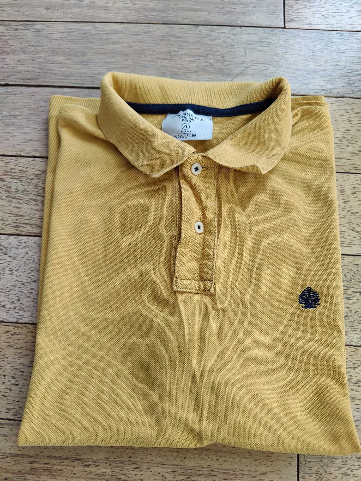 Koszulka polo marki Spriengfield XL stan jak nowa kolor żółto miodowy