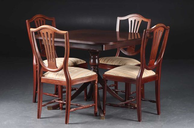 Rozkładany stół 4 krzesła Jerzy III