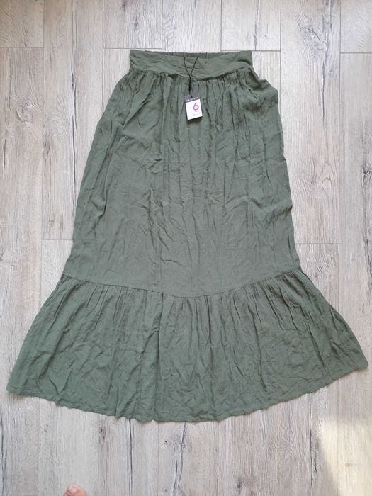 Spódnica długa Primark khaki rozmiar 34/S NOWA