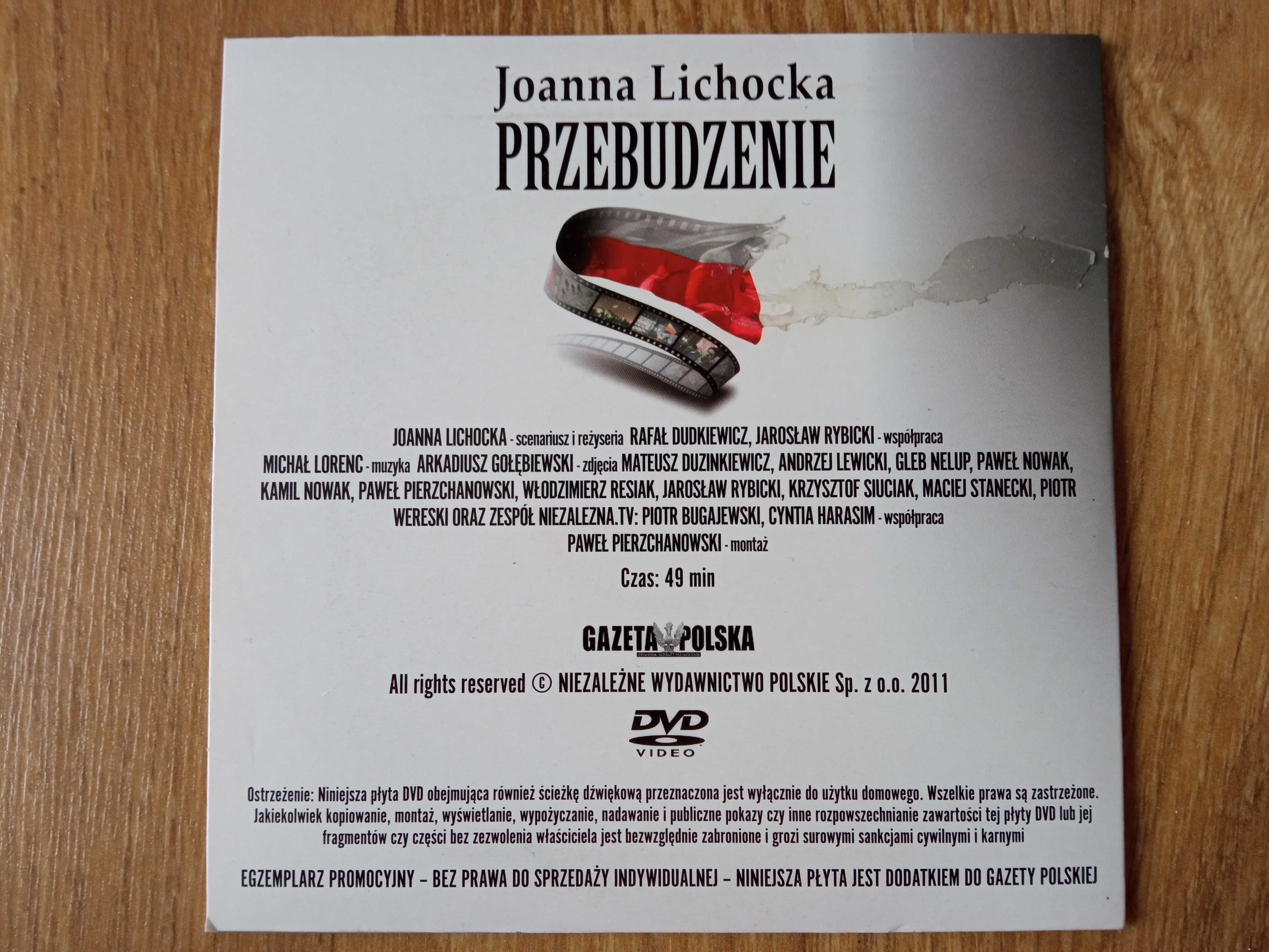 Przebudzenie Joanna Lichocka Film Płyta DVD