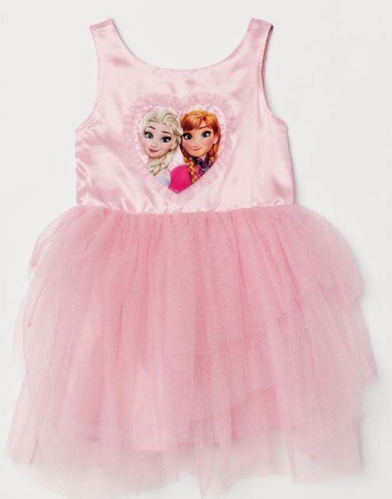 Elsa, Elza, Frozen, Kraina Lodu sukienka MEGA TIUL NOWA 110/116