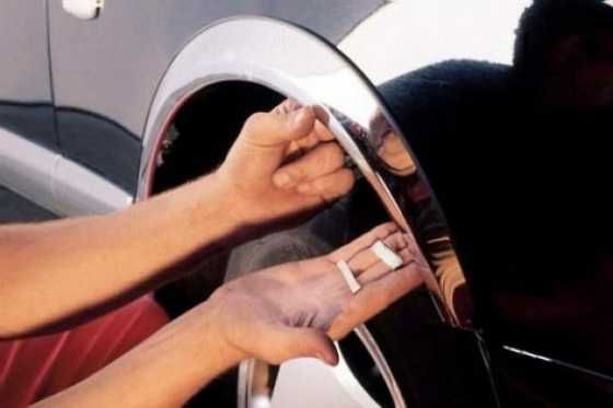 Nakładki na błotniki listwa nadkola chrom, czarny mat - od producenta