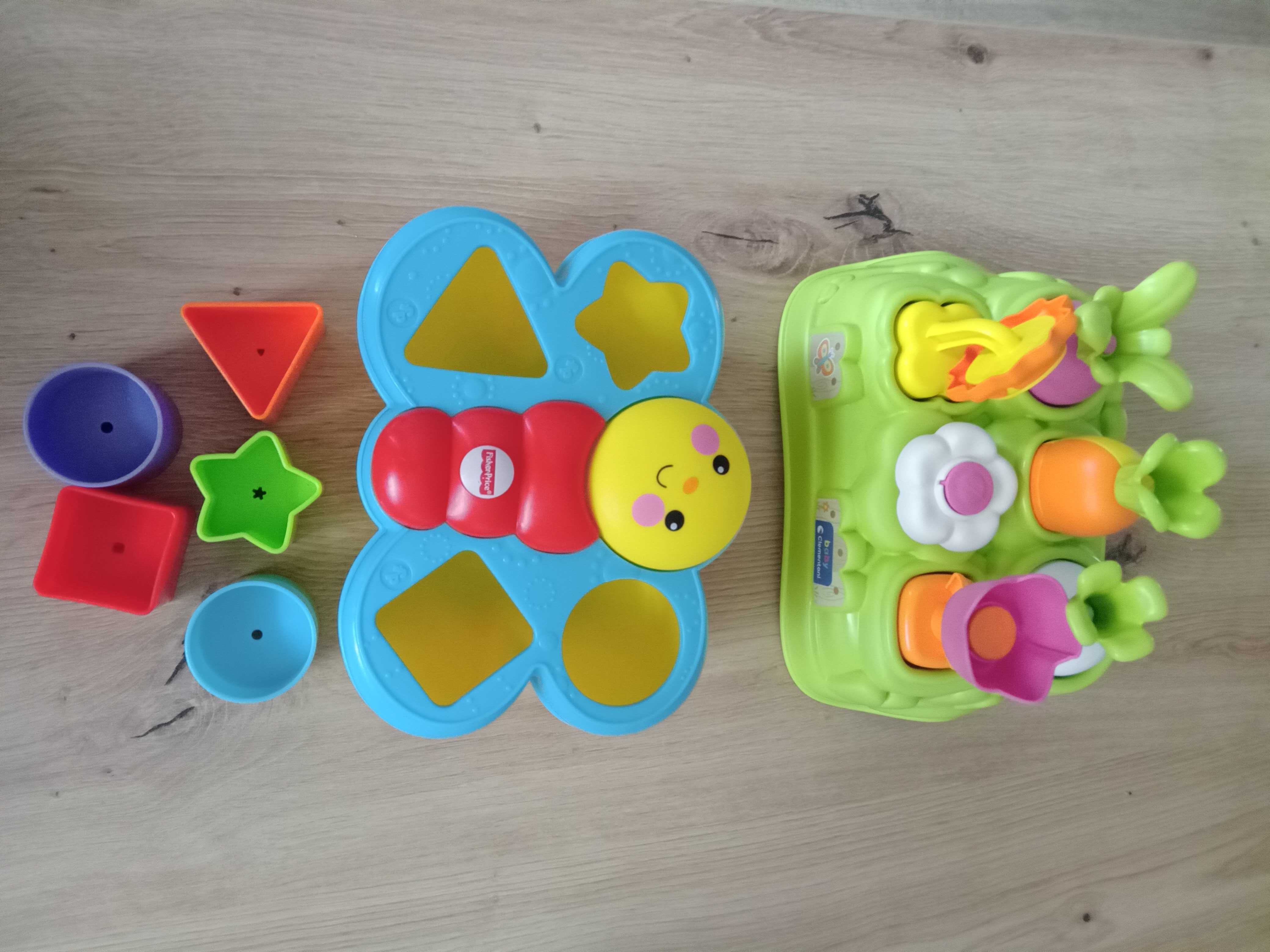 Zabawki dla dzieci Sorter kolorowy + edukacyjny motyl Fisher Price