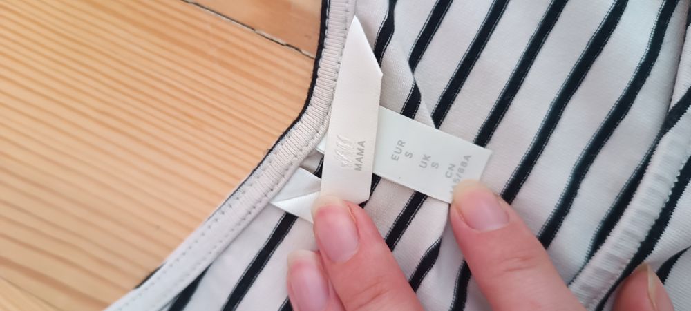 Сукня трикотажна H&M для годування груддю матроска літня смужка