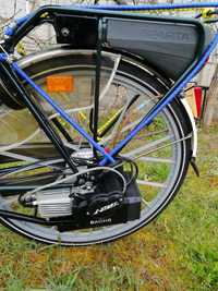 Saxonette Sparta E start rower z silnikiem spalinowym sachs