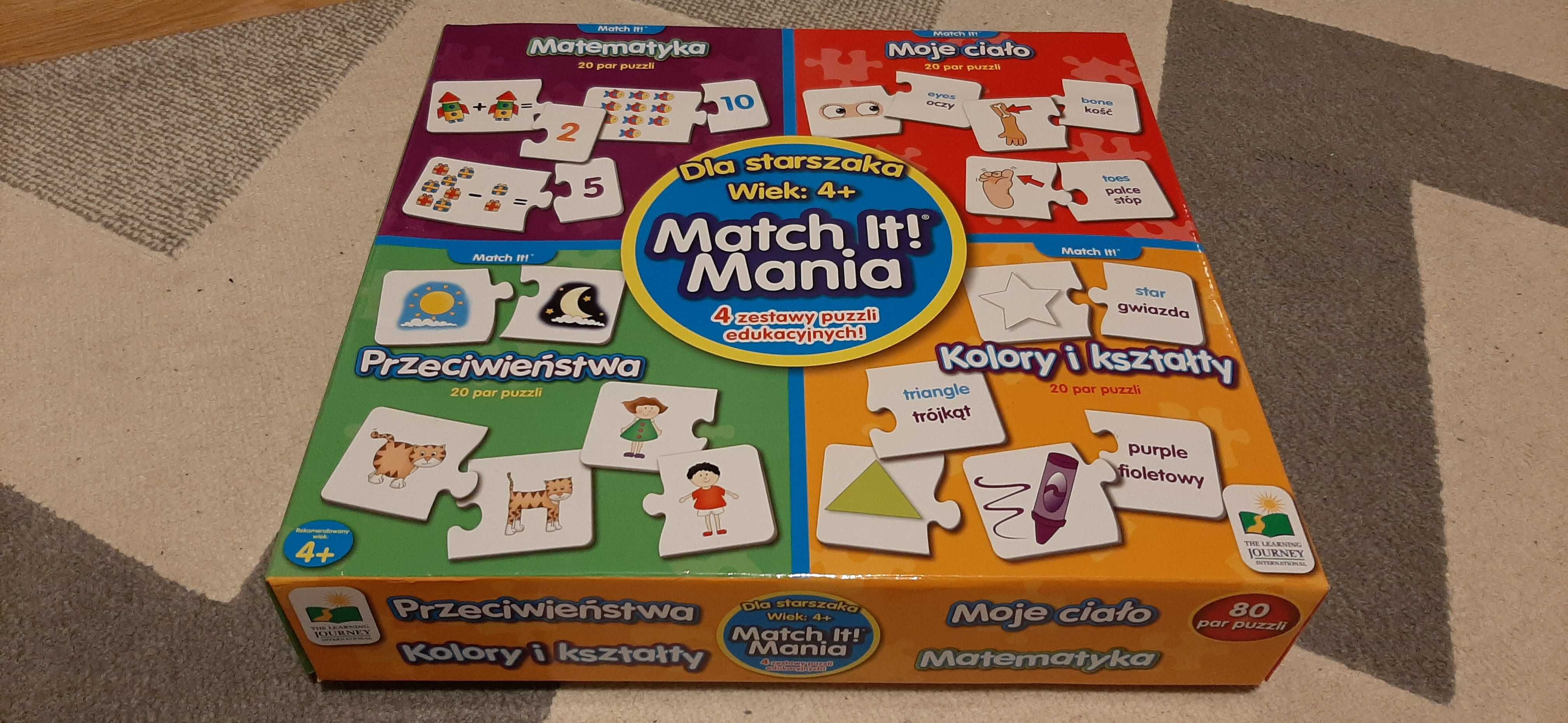 Puzzle edukacyjne 4+ Match it Mania