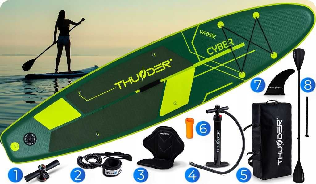 Deska SUP 320 cm pompowana z siedziskiem – zestaw do pływania
