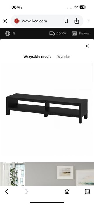 Szafka pod telewizor lack ikea