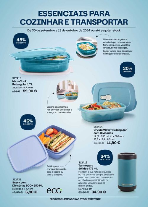 Promoções Tupperware até 13 de Outubro