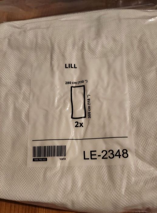 3 opakowania (6szt) firanki Lill ikea