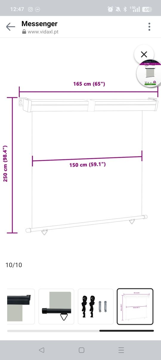Toldo para varanda