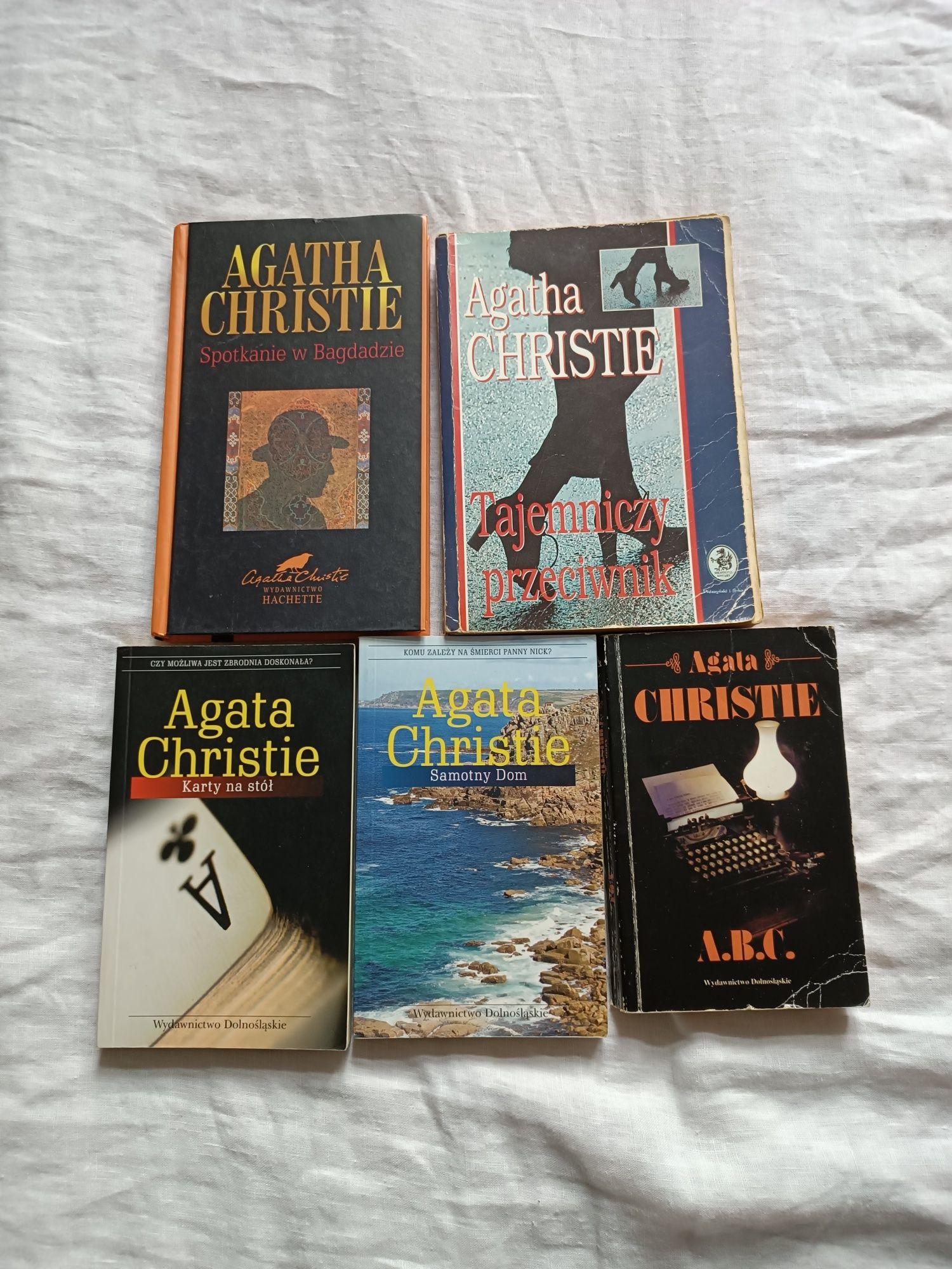 Zestaw 5 książek Agatha Christie kryminały