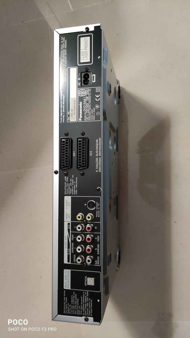 Leitor de DVD - Panasonic DVD-RA61