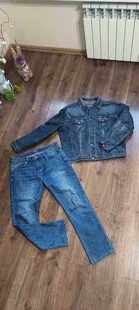 Kurtka jeansowa i spodnie