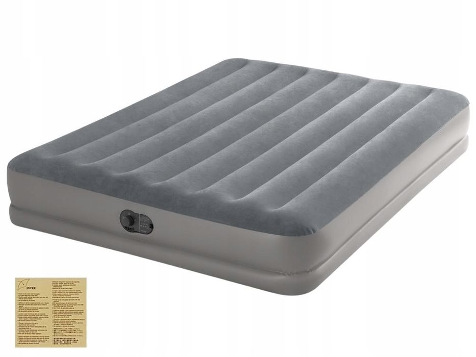 Materac Dmuchany Dwuosobowy Łóżko z Pompką Usb Intex 64114