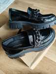 Buty loafersy lakierowane mokasyny rozm. 32 wkładka 20 cm