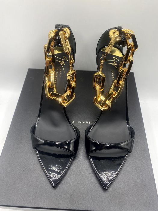 GIUSEPPE ZANOTTI Sandały na szpilce E300034 rozmiar 37