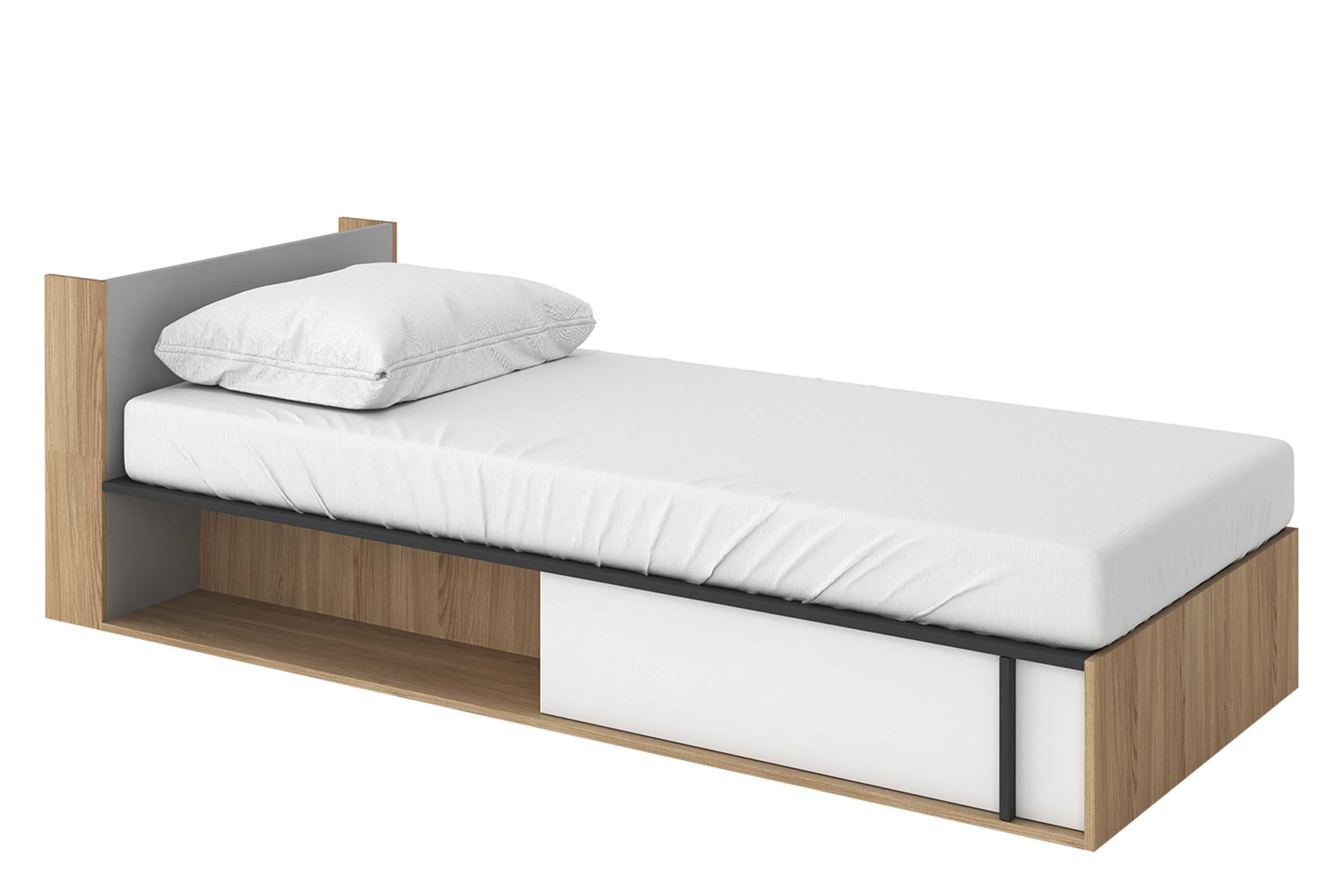 Łóżko IMOLA z materacem i pojemnikiem 90 cm lewe - sprzedam