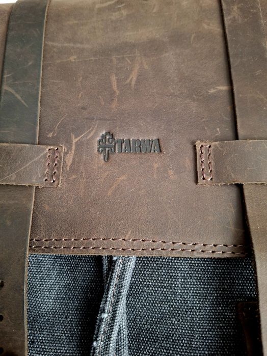 Рюкзак від українського бренду TARWA. Канвас та натуральна шкіра.