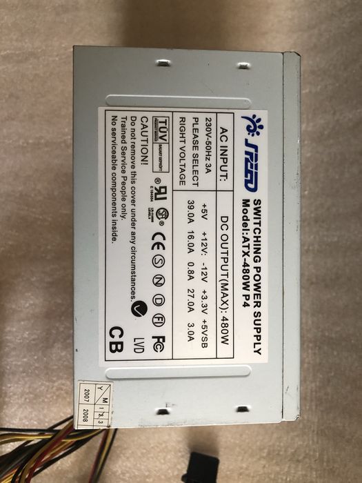 Блок питания ATX-480w
