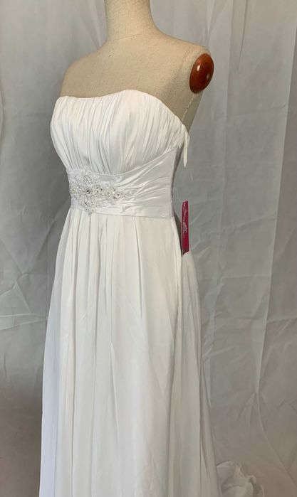 Nowa suknia ślubna Empire 38 M Klasyczna Okazja ciążowa prosta boho