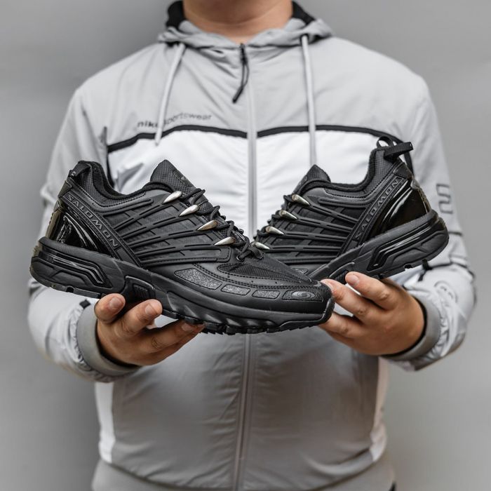 Зимние кроссовки Salomon ACS Pro термо черные 41,42,43,44,45 Саломон