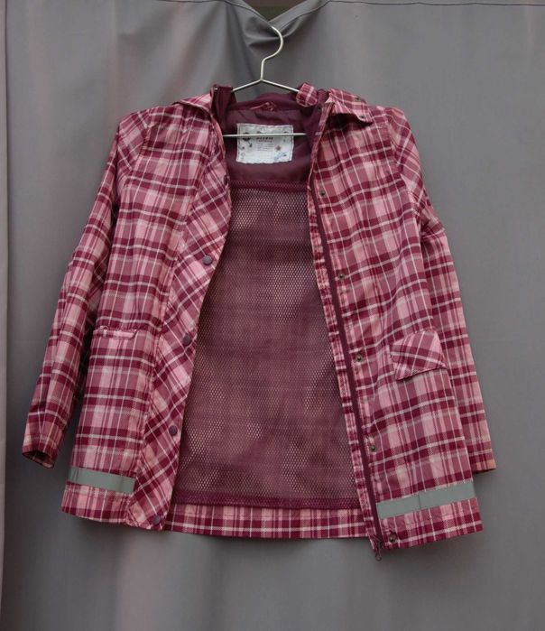 dziewczęca kurtka w kratkę