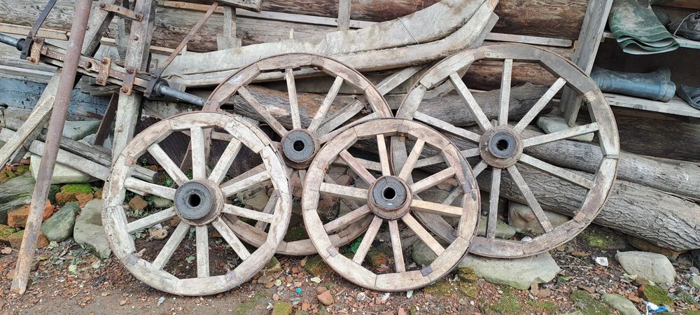 Віз дерев,яний підвода декор