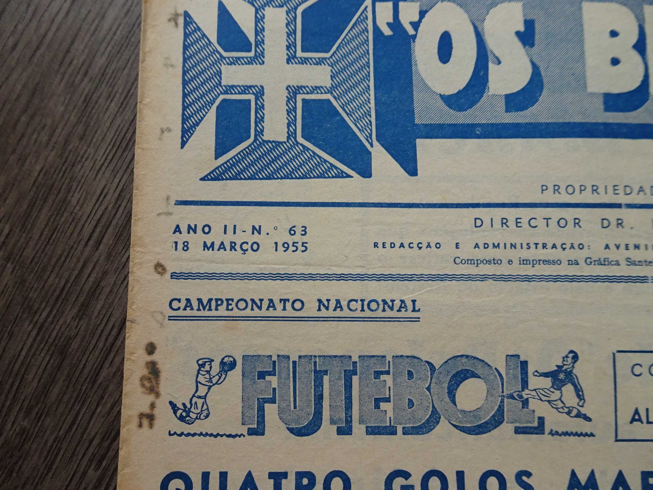 Antigo Jornal Belenenses Fevereiro 1955