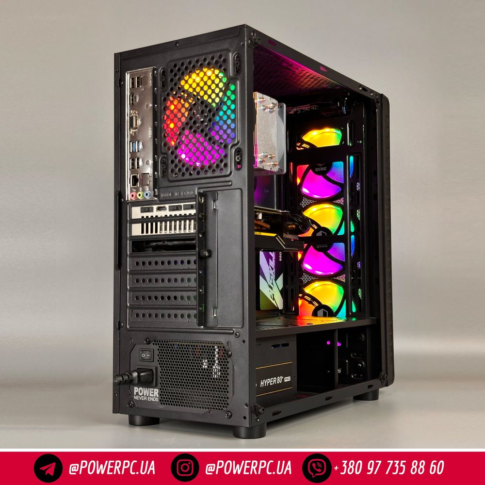 Ігровий ПК !! Ryzen 5 5500, RX 5600 XT, ОЗУ DDR4 16 gb, SSD 512gb