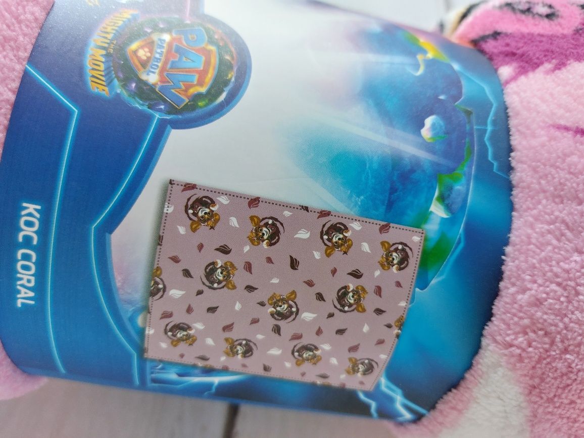Koc kocyk dziecięcy dziewczęcy Skye do domu do przedszkola nowy