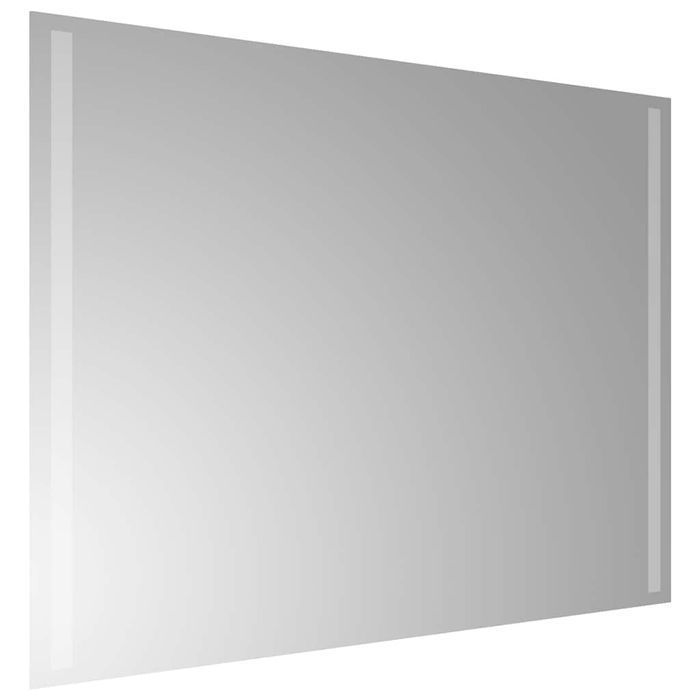 Lustro Łazienkowe LED Vidaxl 80x60 cm, Wodoodporne, Przezroczyste