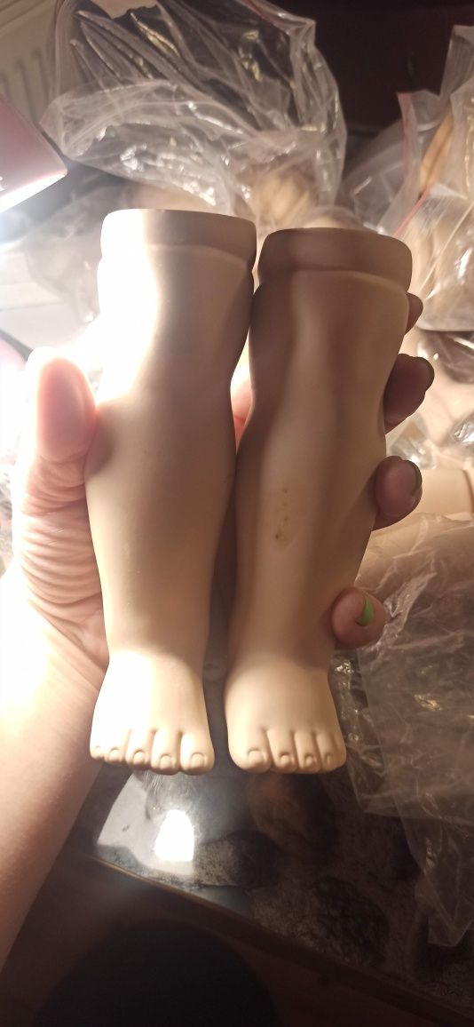 Запчасти заготовки Ноги для фарфоровой куклы или для игрушек