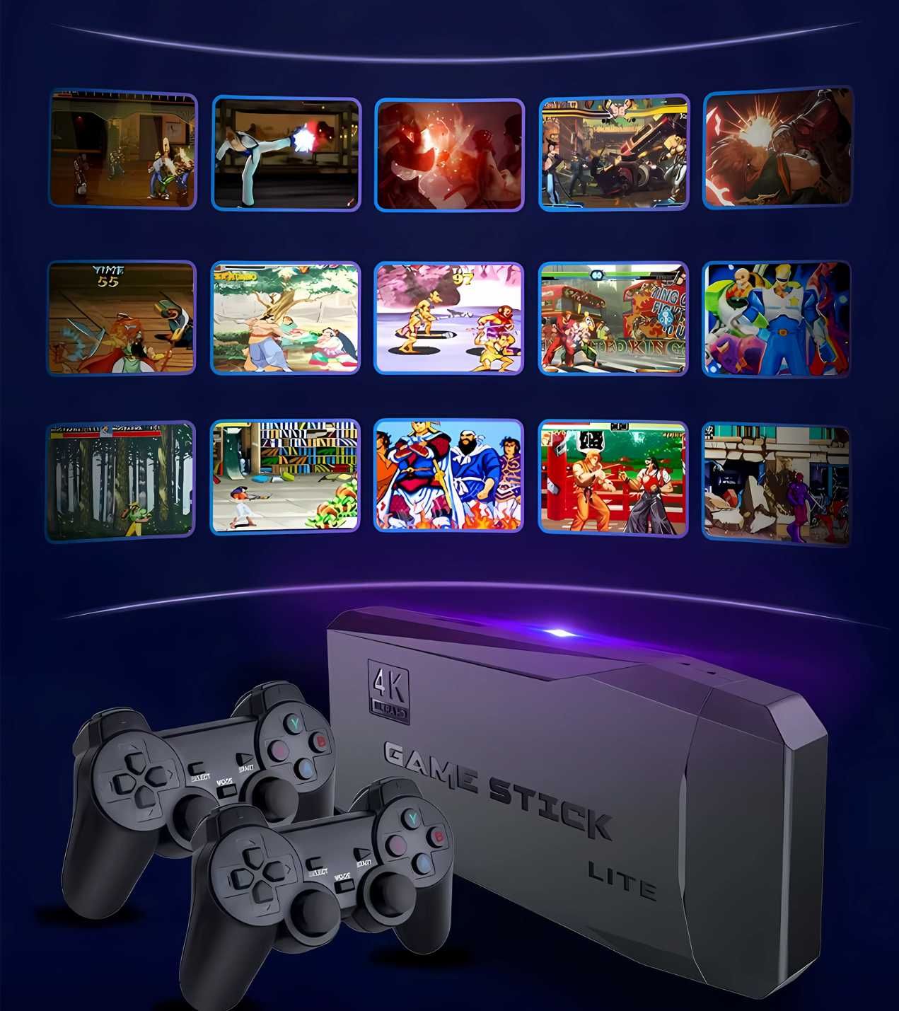 Konsola Retro Gra Telewizyjna  2 Pady 20000 Gier emulator+ Karta 64GB
